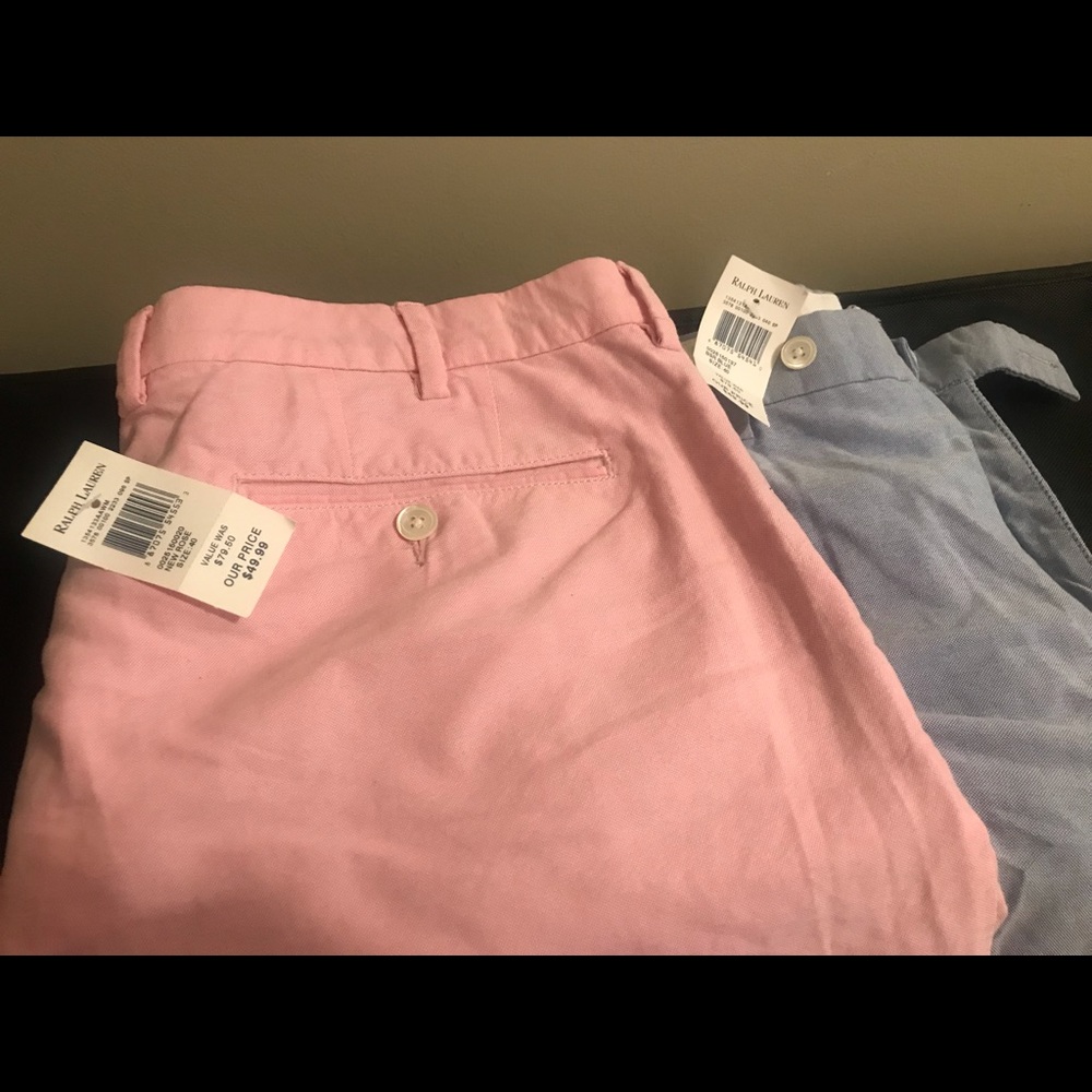 LOT of 2 POLO RALPH LAUREN MENS SHORTS, New!